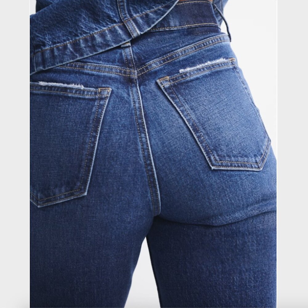 Abercrombie & Fitch Petite '90s Straight Ultra High Rise Curve Love - Size 27P - Picture 3 of 6